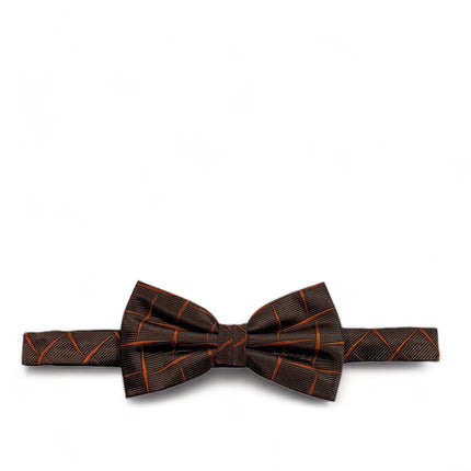 Rust Brown Silk Bow Tie and Pocket Square Set Paul Malone Bow Ties - Paul Malone.com