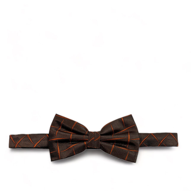 Rust Brown Silk Bow Tie and Pocket Square Set Paul Malone Bow Ties - Paul Malone.com
