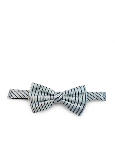 Blue Striped Silk Bow Tie and Pocket Square Set Paul Malone Bow Ties - Paul Malone.com