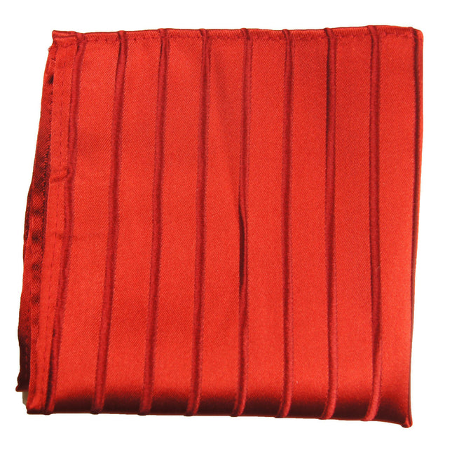 Red Striped Silk Pocket Square Paul Malone Pocket Square - Paul Malone.com