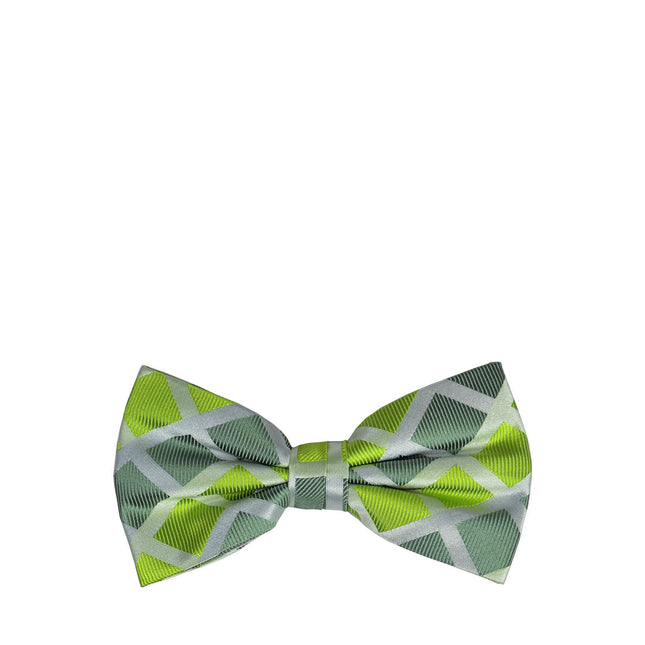 Green Checkered Silk Bow Tie Paul Malone Bow Ties - Paul Malone.com