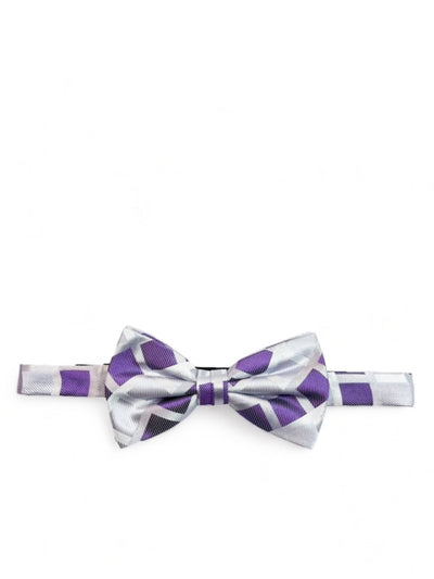 Purple Checkered Silk Bow Tie Paul Malone Bow Ties - Paul Malone.com