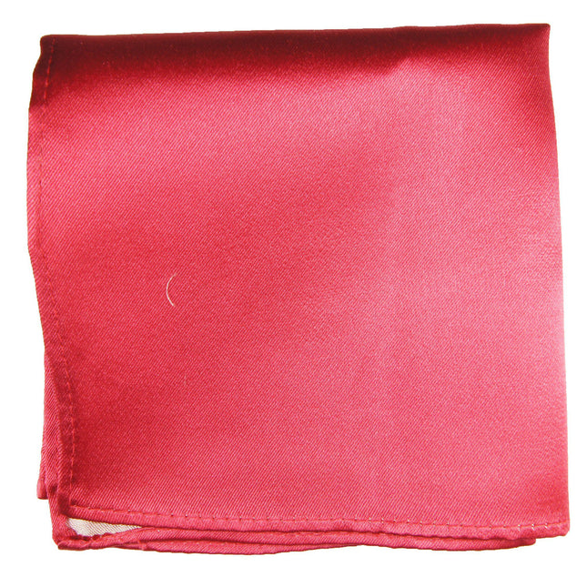 Solid Hot Pink Silk Pocket Square Paul Malone Pocket Square - Paul Malone.com