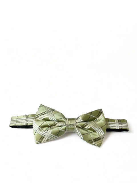 Green Plaid Silk Bow Tie Paul Malone Bow Ties - Paul Malone.com