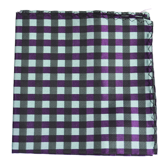 Turquoise and Purple Silk Tie and Accessories Paul Malone Ties - Paul Malone.com