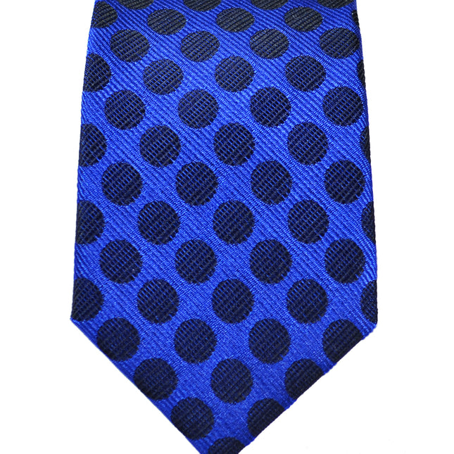 Royal Blue Polka Dot Silk Necktie by Paul Malone Paul Malone Ties - Paul Malone.com