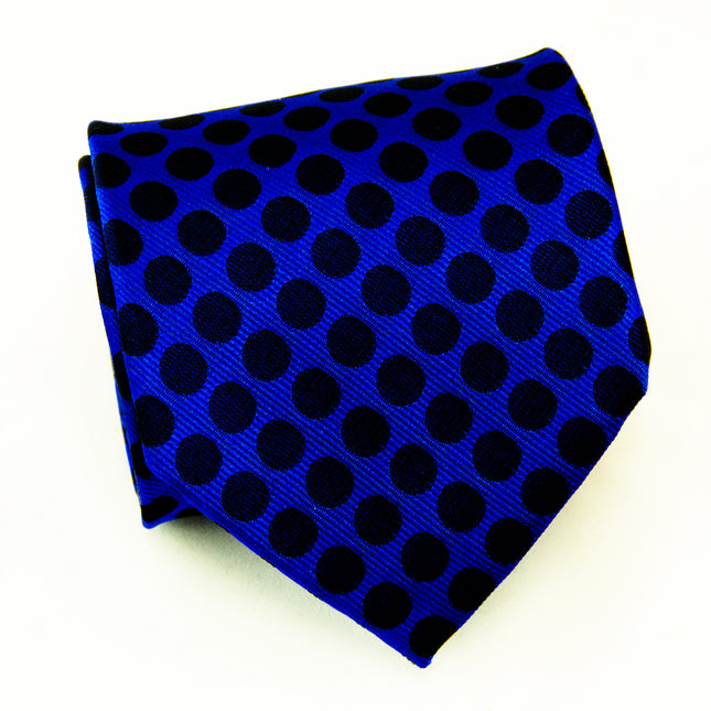 Royal Blue Polka Dot Silk Necktie by Paul Malone Paul Malone Ties - Paul Malone.com