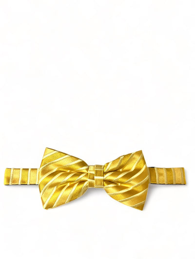 Golden Glow Silk Bow Tie and Pocket Square Paul Malone Bow Ties - Paul Malone.com