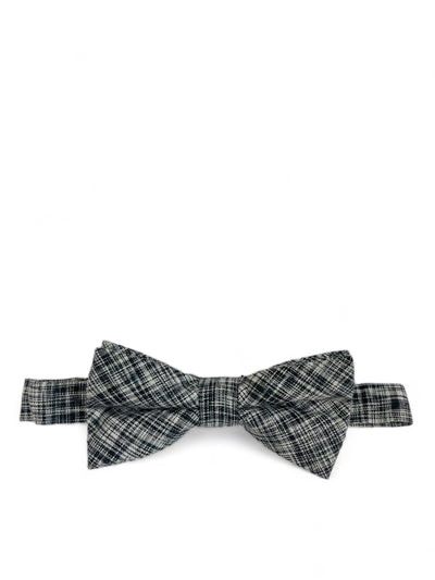 Grey Cotton/Linen Bow Tie by Paul Malone Paul Malone Bow Ties - Paul Malone.com