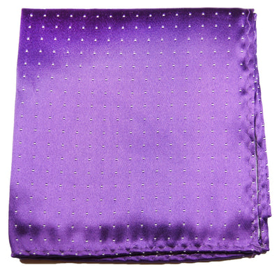 Sparkling Grape Purple Pindot Silk Pocket Square Paul Malone Pocket Square - Paul Malone.com