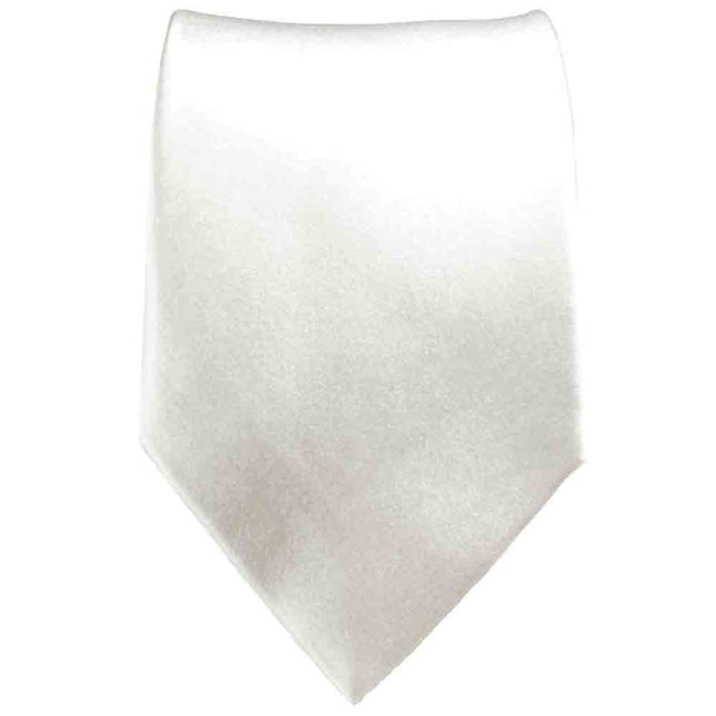 Solid White Men's Necktie Paul Malone Ties - Paul Malone.com