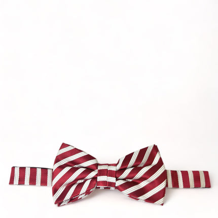 Red and White Striped Silk Bow Tie Paul Malone Bow Ties - Paul Malone.com