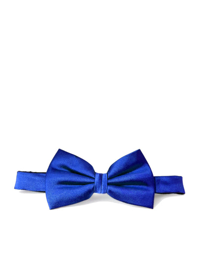 Solid Palace Blue Silk Bow Tie Paul Malone Bow Ties - Paul Malone.com
