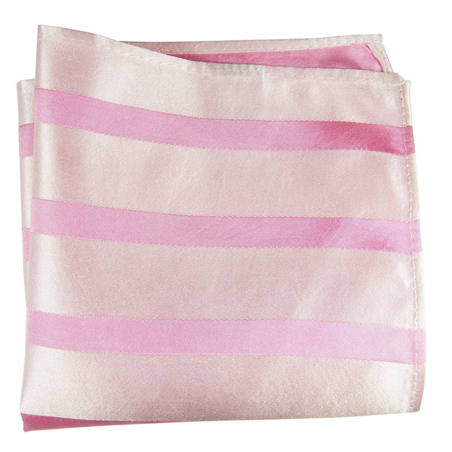 Pink Striped Silk Pocket Square Paul Malone Pocket Square - Paul Malone.com