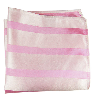 Pink Striped Silk Pocket Square Paul Malone Pocket Square - Paul Malone.com