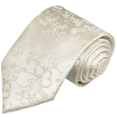 Ivory Vines Wedding Silk Tie by Paul Malone Paul Malone Ties - Paul Malone.com