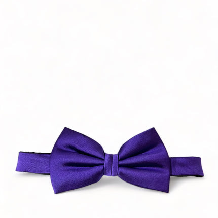 Solid Royal Grape Silk Bow Tie Paul Malone Bow Ties - Paul Malone.com