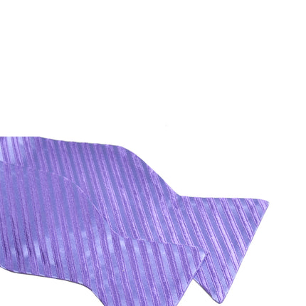 Lavender Striped Silk Bow Tie Paul Malone Bow Ties - Paul Malone.com