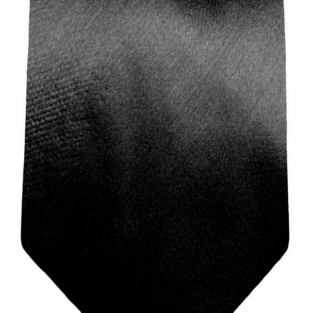 Solid Black Men's Necktie Paul Malone Ties - Paul Malone.com