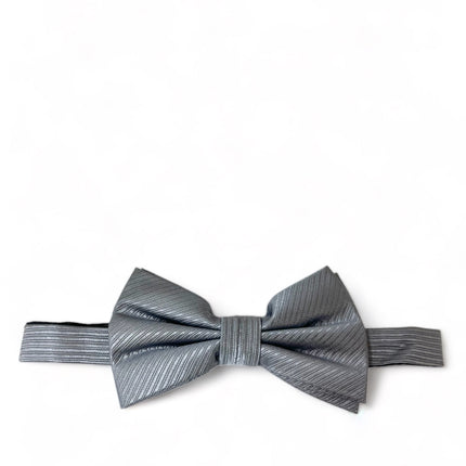 Silver Silk Bow Tie Paul Malone Bow Ties - Paul Malone.com