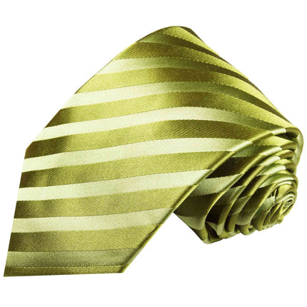 Green Striped Silk Tie and Accessories Paul Malone Ties - Paul Malone.com