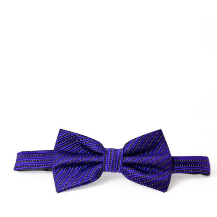 Purple Striped Silk Bow Tie Paul Malone Bow Ties - Paul Malone.com