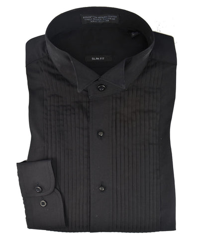 Formal Black Wing Tip Tuxedo Dress Shirt PaulMalone.com Shirts - Paul Malone.com