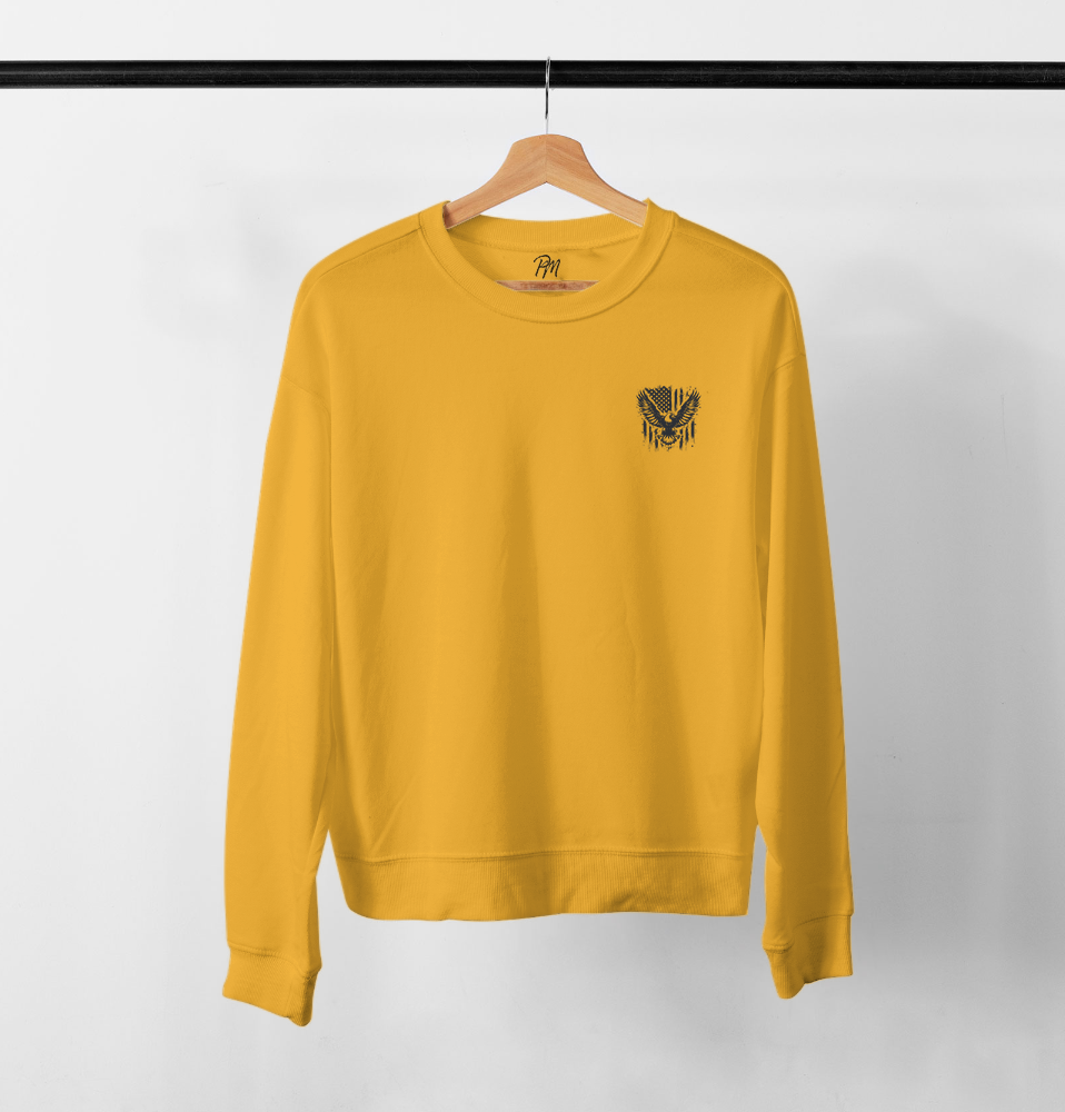 American eagle yellow sweatshirt discount