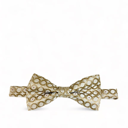 Tan Patterned Bow Tie and Pocket Square Paul Malone Bow Ties - Paul Malone.com