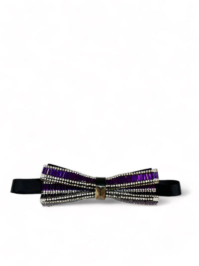 Sparkling Grape Purple Jeweled Bow Tie Paul Malone Bow Ties - Paul Malone.com