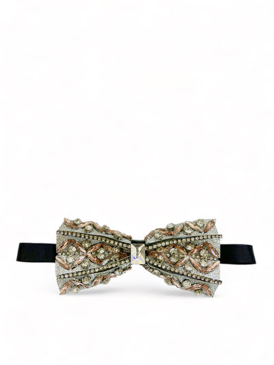Rose Gold Jeweled Bow Tie Paul Malone Bow Ties - Paul Malone.com