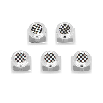 Onyx and Mother of Pearl Checker Step 5-Studs Ox and Bull Trading Co. Studs - Paul Malone.com