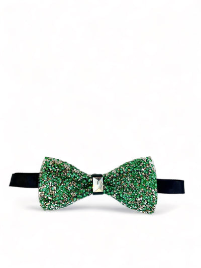 Teal and Silver Rhinestone Bow Tie Paul Malone Bow Ties - Paul Malone.com
