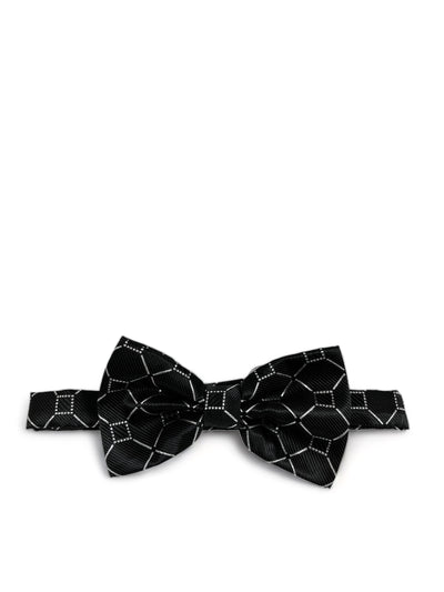 Formal Black and Silver Bow Tie Set Gianfranco Bow Ties - Paul Malone.com