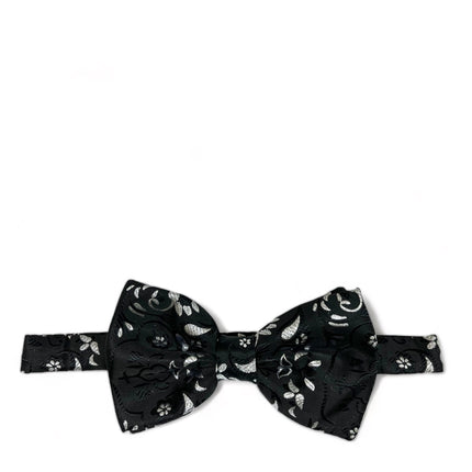 Formal Black and Silver Bow Tie Set Gianfranco Bow Ties - Paul Malone.com