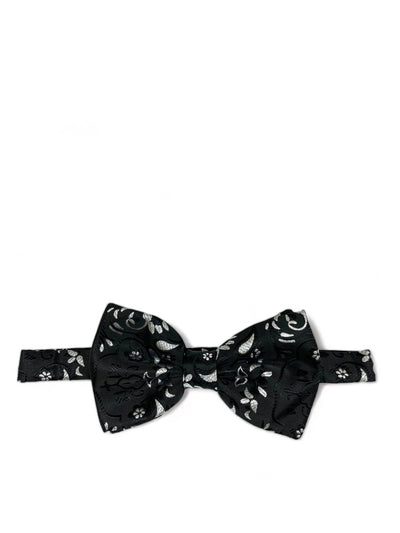 Formal Black and Silver Bow Tie Set Gianfranco Bow Ties - Paul Malone.com