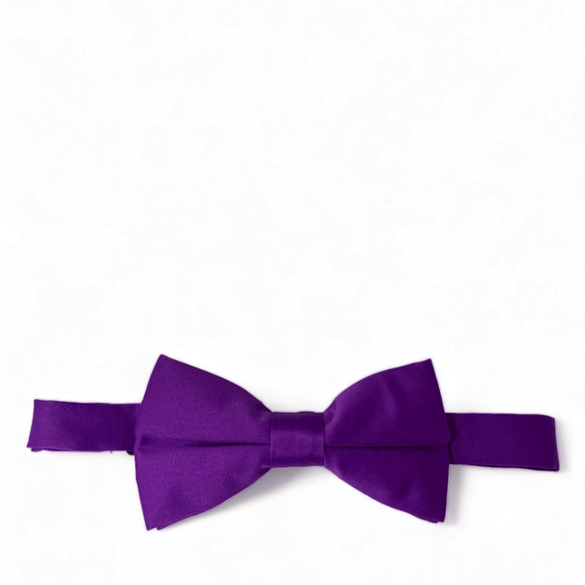 Solid Purple Pre-Tied Bow Tie Brand Q Bow Ties - Paul Malone.com