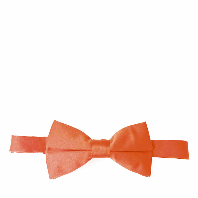 Solid Orange Pre-Tied Bow Tie Brand Q Bow Ties - Paul Malone.com