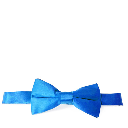 Solid Blue Pre-Tied Bow Tie Brand Q Bow Ties - Paul Malone.com