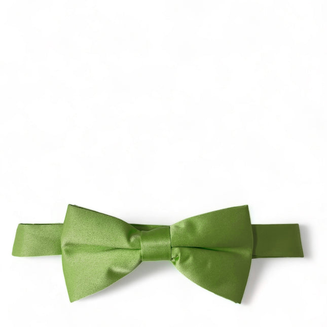 Solid Light Green Pre-Tied Bow Tie Brand Q Bow Ties - Paul Malone.com