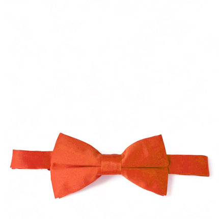 Solid Orange Pre-Tied Bow Tie Brand Q Bow Ties - Paul Malone.com