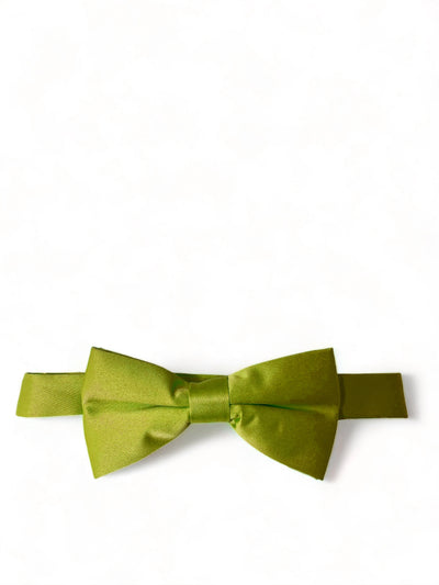Solid Piquant Green Pre-Tied Bow Tie Brand Q Bow Ties - Paul Malone.com