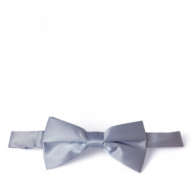 Solid Dark Silver Pre-Tied Bow Tie Brand Q Bow Ties - Paul Malone.com