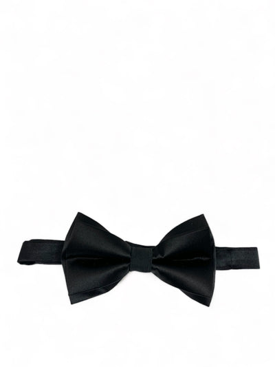 Steven Land Solid Black Bow Tie Set Steven Land Bow Ties - Paul Malone.com