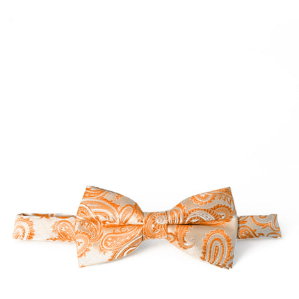 Orange Paisley Bow Tie Brand Q Bow Ties - Paul Malone.com