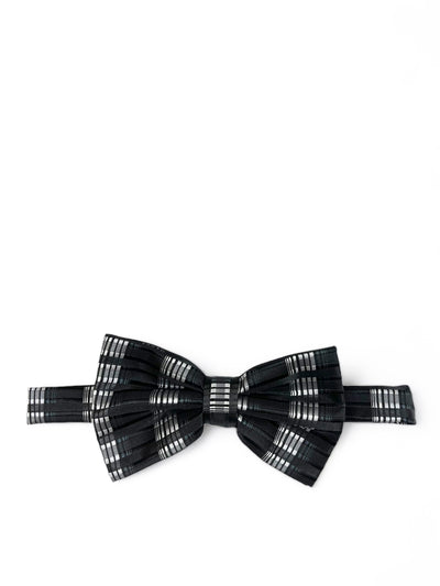 Black and White Men's Bow Tie and Pocket Square Brand Q Bow Ties - Paul Malone.com