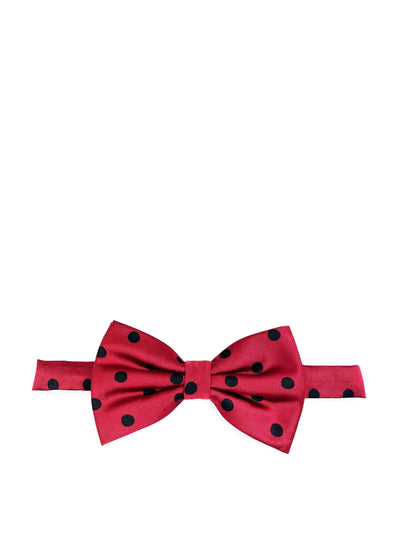 Red and Black Polka Dot Bow Tie and Pocket Square Brand Q Bow Ties - Paul Malone.com