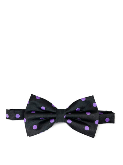 Black and Purple Polka Dot Bow Tie Brand Q Bow Ties - Paul Malone.com