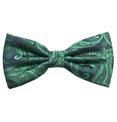 Emerald Green Paisley Bow Tie Paul Malone Bow Ties - Paul Malone.com