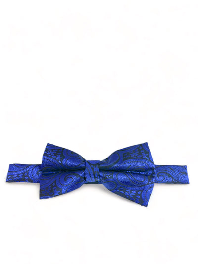 Classic Royal Blue Paisley Bow Tie Vittorio Farina Bow Ties - Paul Malone.com